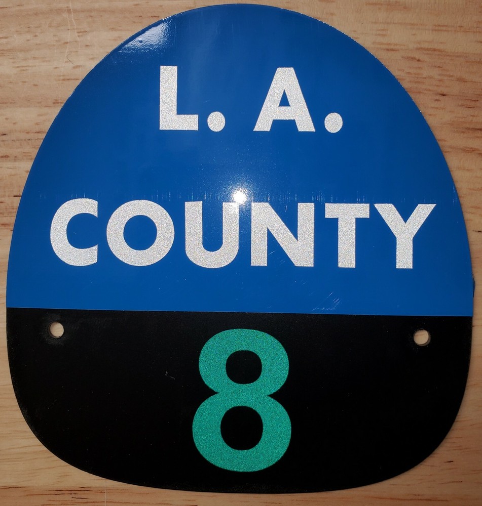 LA COUNTY 8 FIRE HELMET SHIELD