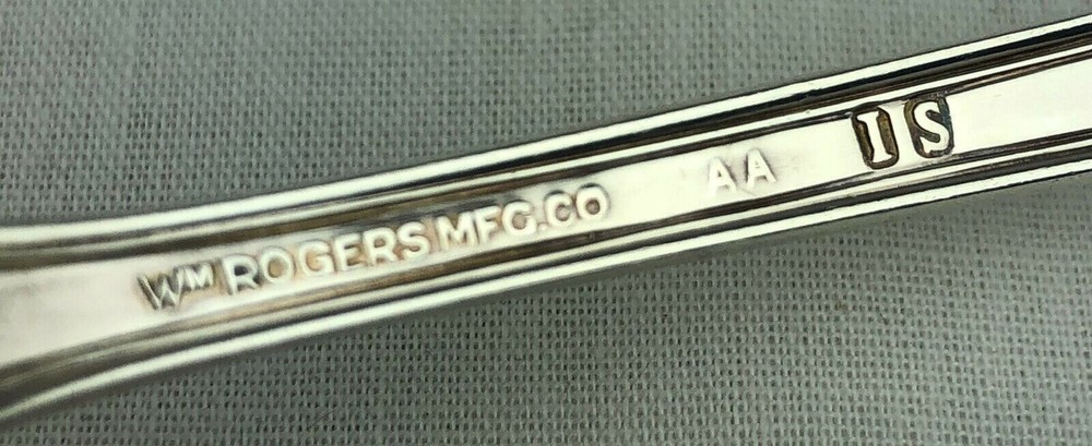 Wm Roger Mfg IS Silverplate Chatham Flatware 6 Teaspoons Vintage