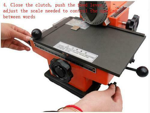 Semi-Automatic Label Marking Machine Nameplate Metal Tag Stamping Printer 6mm