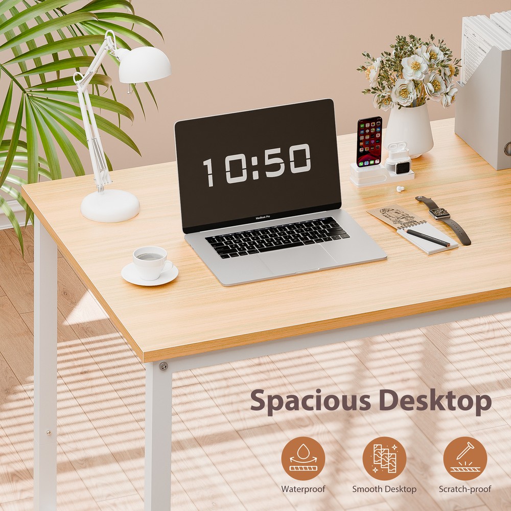 47" Modern Laptop Computer Table Dining Table Study Working for Home Office