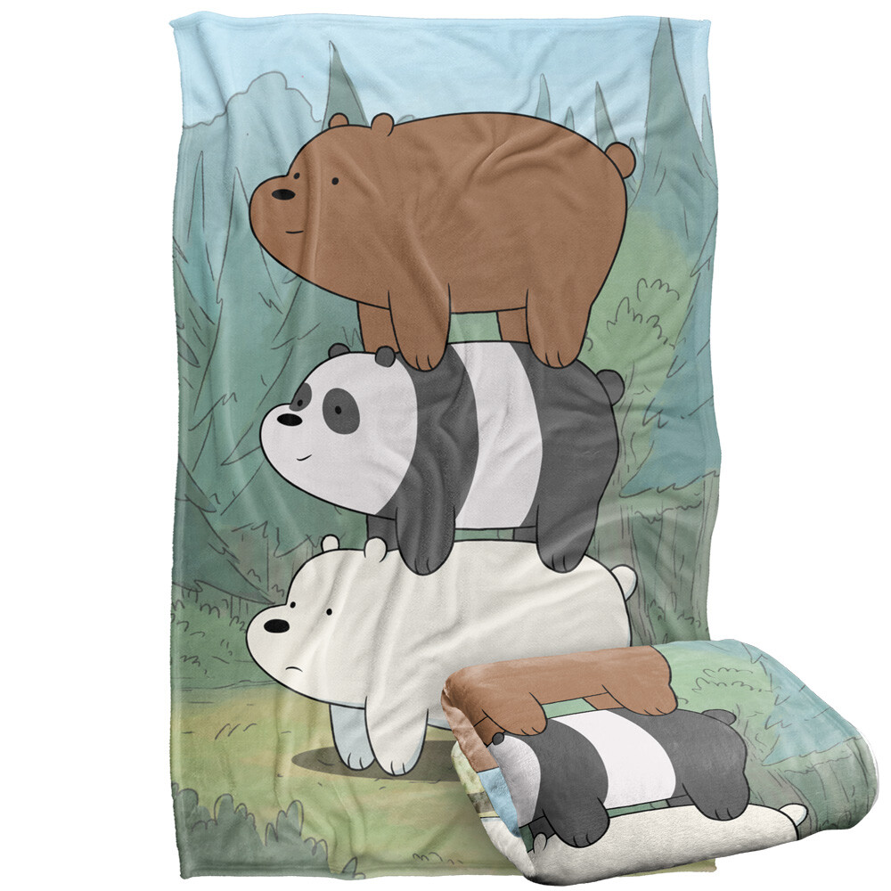 We Bare Bears Bear Stack Silky Touch Super Soft Throw Blanket