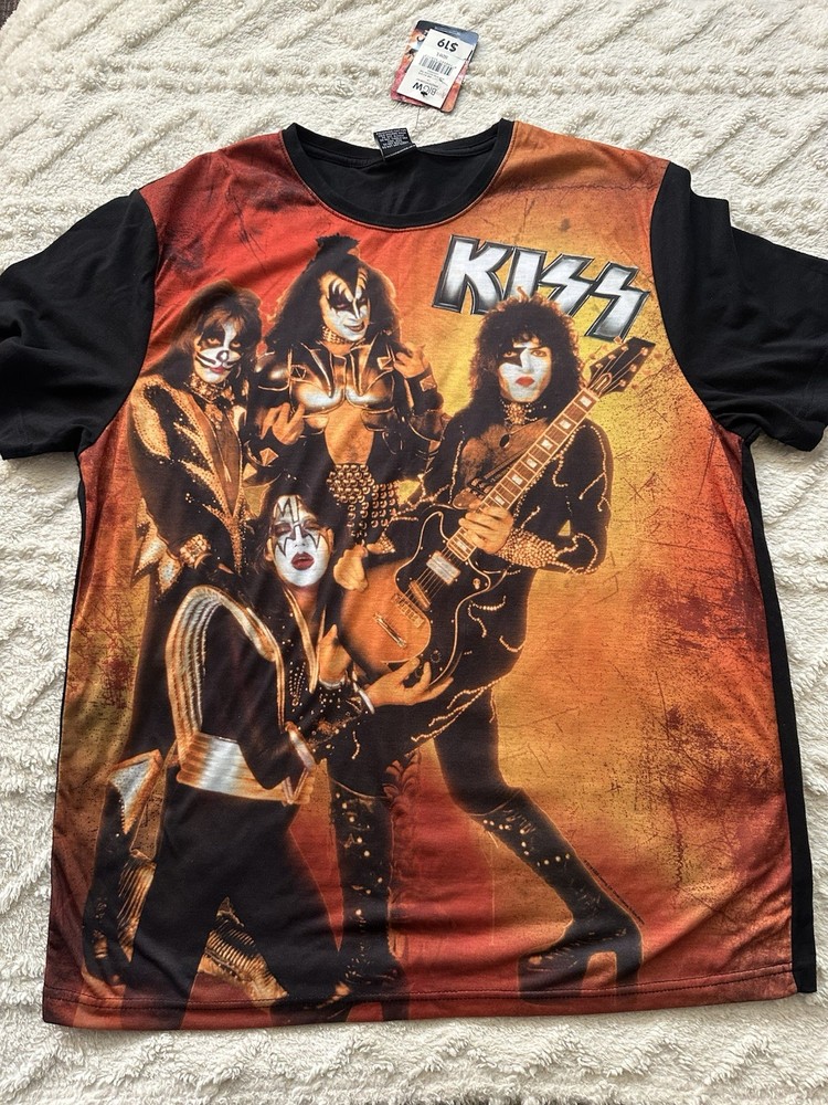 KISS SHIRT SIZE L GENE SIMMONS-PAU STANLEY  NEW WITH TAG