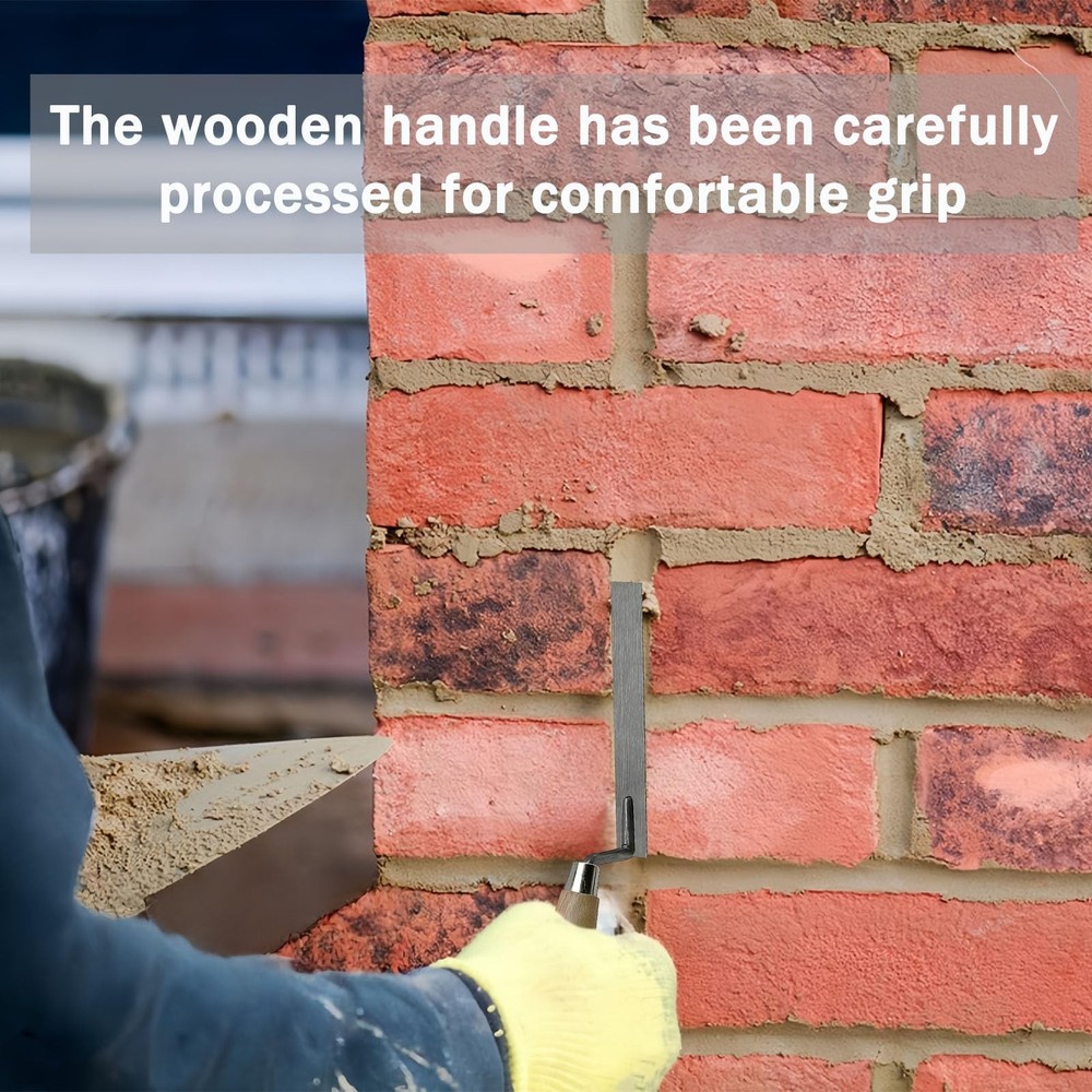 6 Pcs Tuck Pointer Trowel Set, Pointing Trowel Brick Jointer Cement Tool, Mor