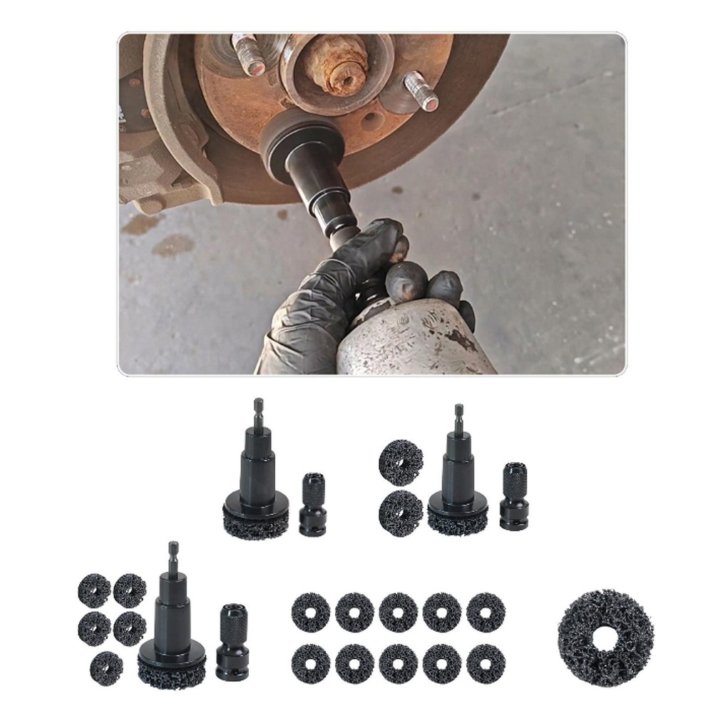 Stud Rust Removal Tool Electric Drill Cleaning Tool Removes Dust Oil Dirt