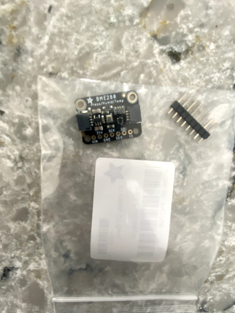 Adafruit BME280 I2C or SPI Temperature Humidity Pressure Sensor - STEMMA QT