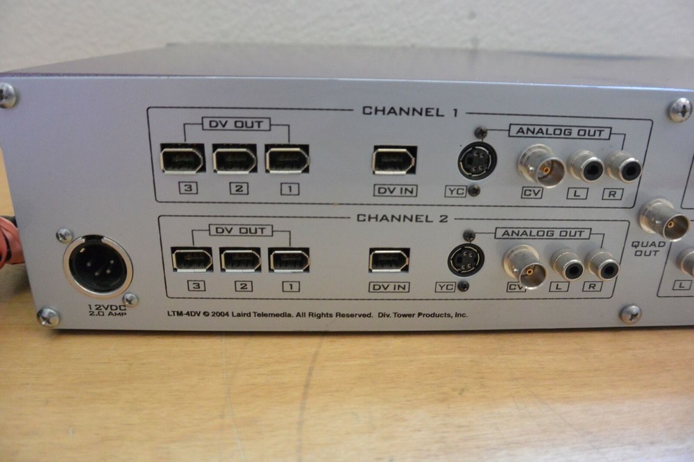 LAIRD LTM-4DV 4-CHANNEL HEAD END (QUAD) DV TRANSCODER MEDIA CONVERTER DECODER