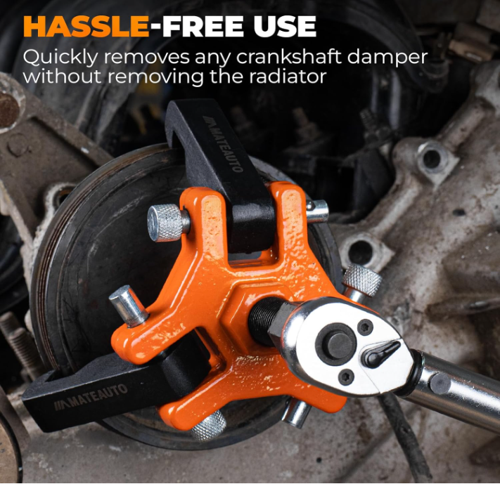 Harmonic Balancer Puller Crank Pulley Removal Kit Engine Motor Rod Auto LS GM US