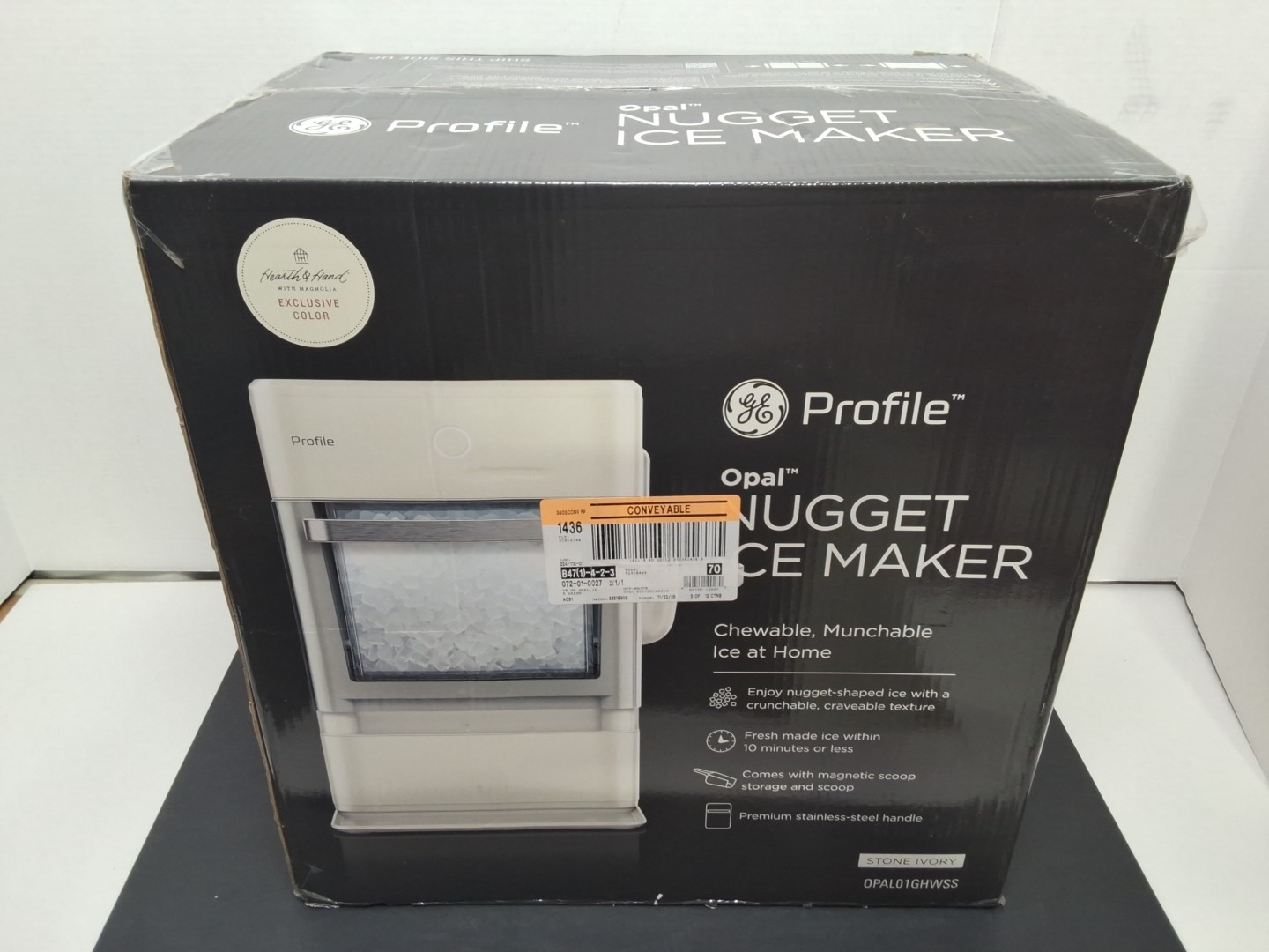 GE Profile Opal Nugget Ice Maker OPAL01GHWSS Stone Ivory