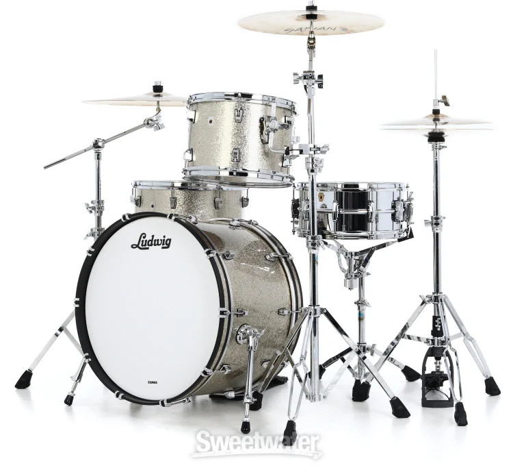 Ludwig NeuSonic 3-piece Shell Pack - Titanium Super Sparkle