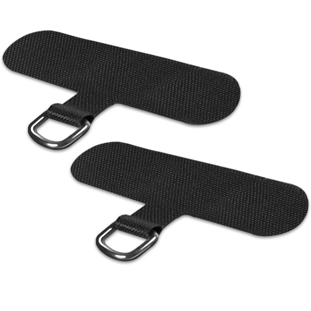 TACOMEGE Phone Tether Tab for iPhone, Cell Lanyard Patch, Small, Black