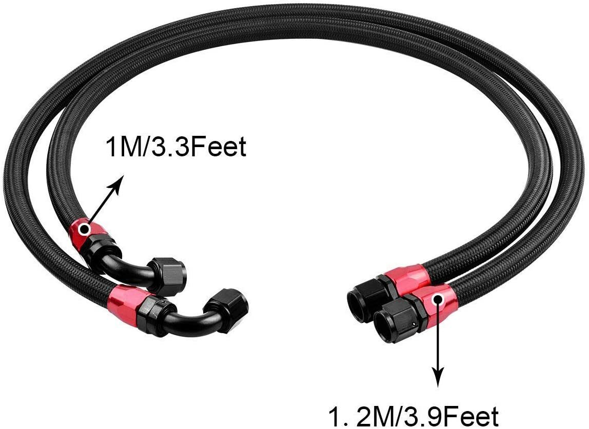 Universal Engine Transmission Oil Cooler + 15 Rows AN10 Filter Adapter Hose Kit