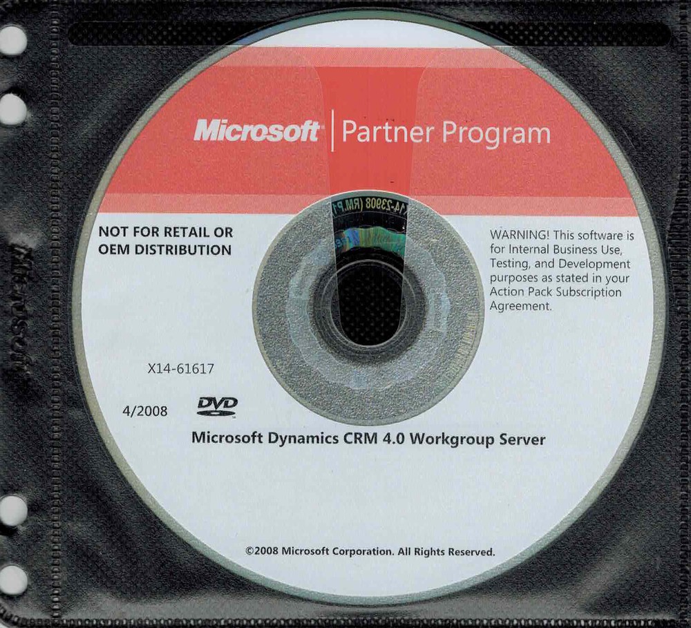 Microsoft Dynamics CRM 4.0 Workgroup Server