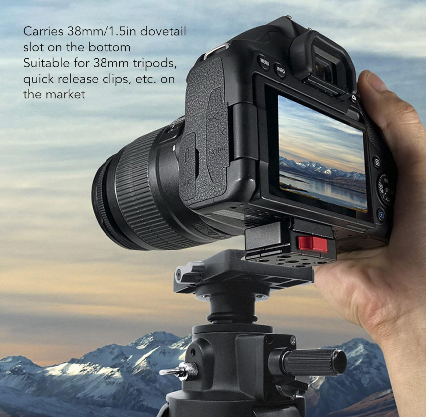 Camera Quick Release V Lock Plate Multipurpose Stable Assembly Kit Tripod