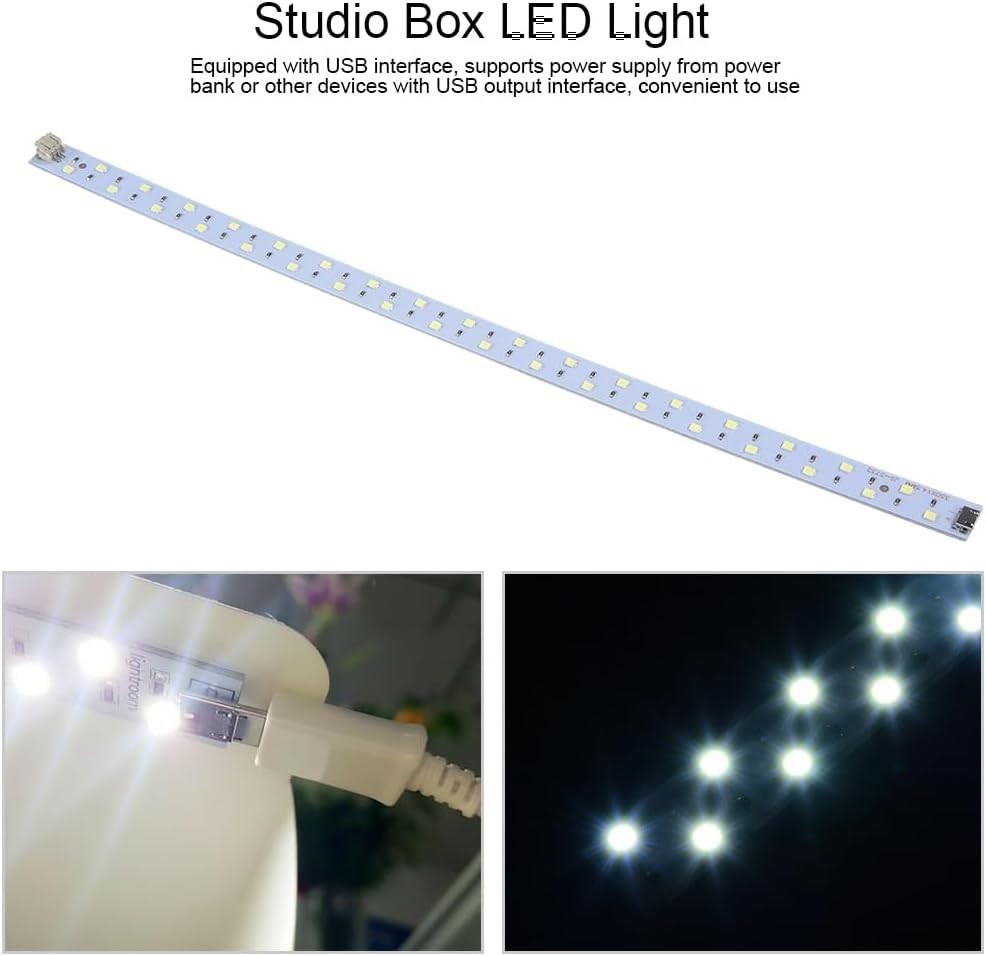 Portable 35cm USB LED Light for Photography - Adjustable Brightness & Easy Setup