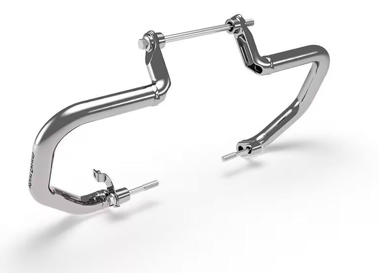 "SILVER COMPACT ENGINE GUARD" FIT FOR ROYAL ENFIELD SUPER METEOR 650
