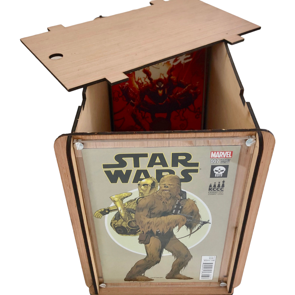 Comic Book Storage/Display Box + Marvel Star Wars #7 Comic with Variant Cover