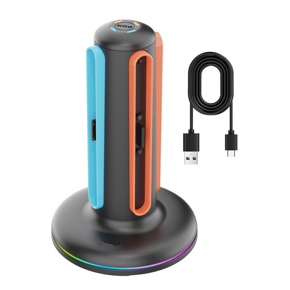 USB Type C 4-Slot Dual-Side Charging Dock for Nintendo Switch 2 JoyCon 2