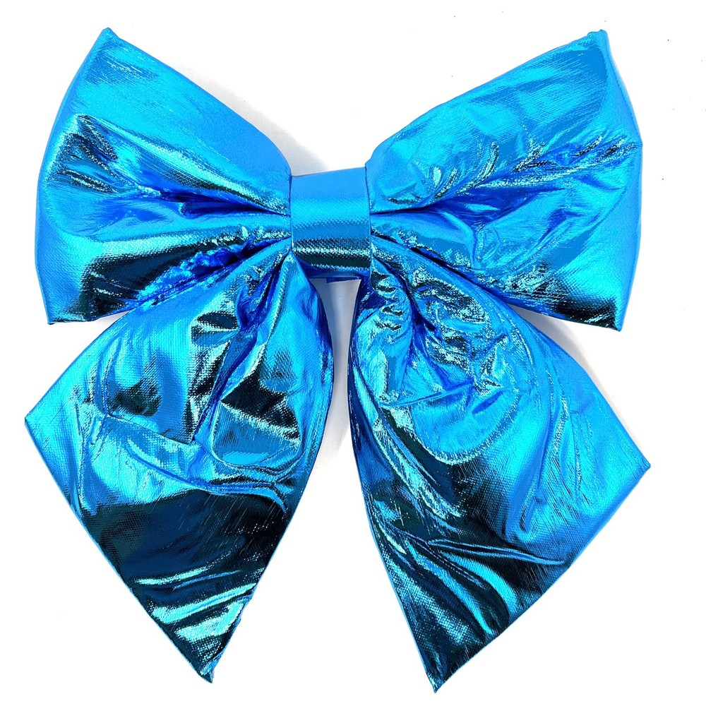allgala Christmas Metallic Foil Bows – 2 Pack, 20x25cm, Turquoise