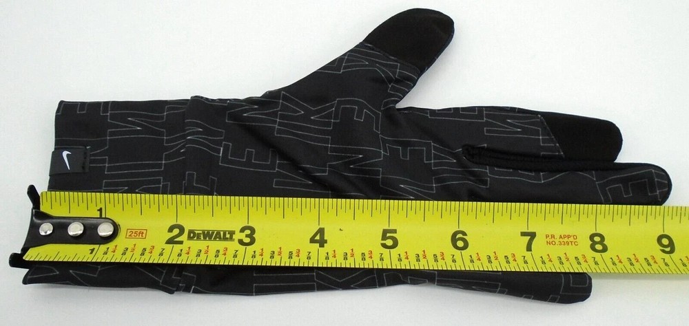 Nike Lightweight Tech Gloves Women's Medium Black/White/Silver