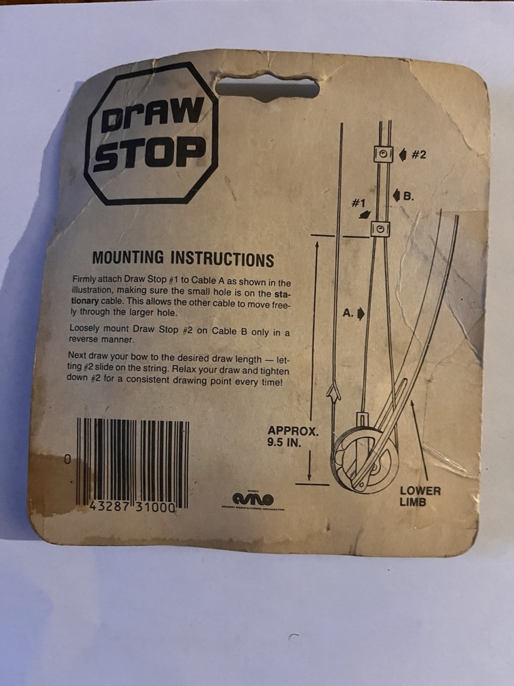 ACCRA 300 AMO COMPOUND ARCHERY BOW DRAW STOP