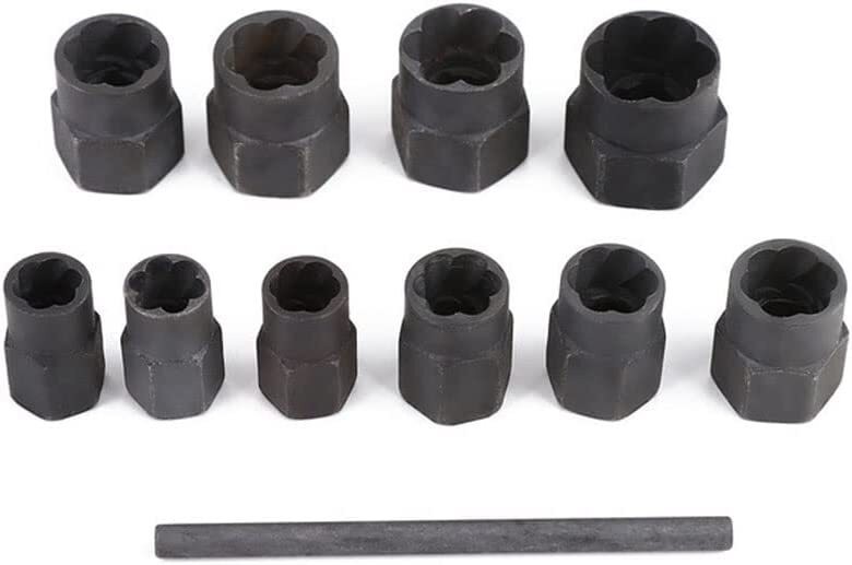 11pcs Bolt Extractor Impact Socket Set 3/8" Damaged/Rounded Nut Remover