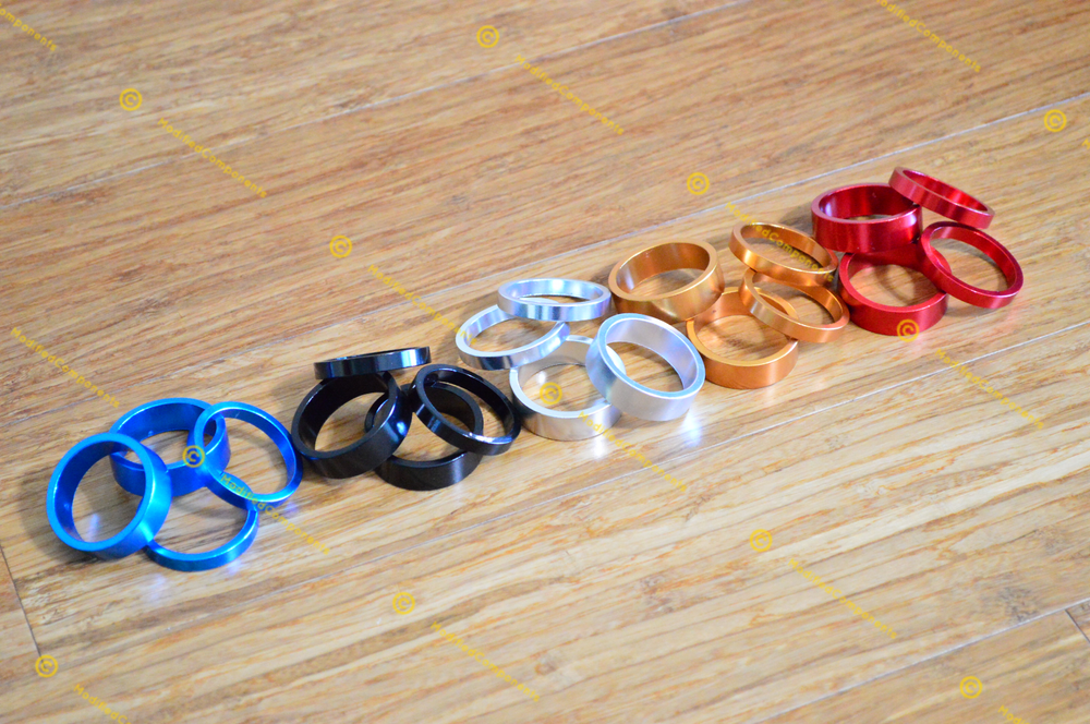 4pc set (5mm, 10mm) ~ Mod CNC 1 1/8 Threadless Headset Stem Spacer ^^