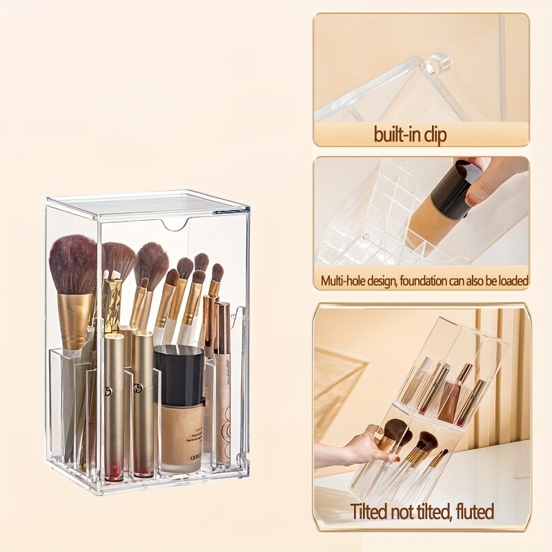 Clear Acrylic Beauty Tool Organizer