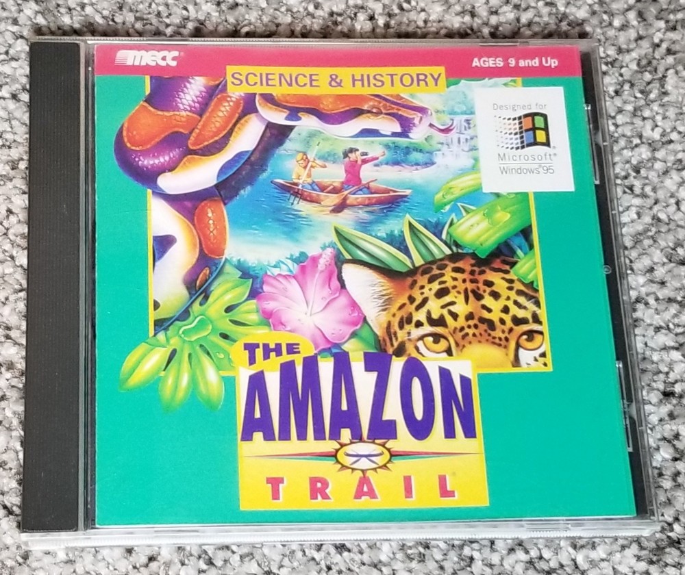 The Amazon Trail History PC CD-ROM 1997 Learning Co Windows 3.1, 95 Macintosh