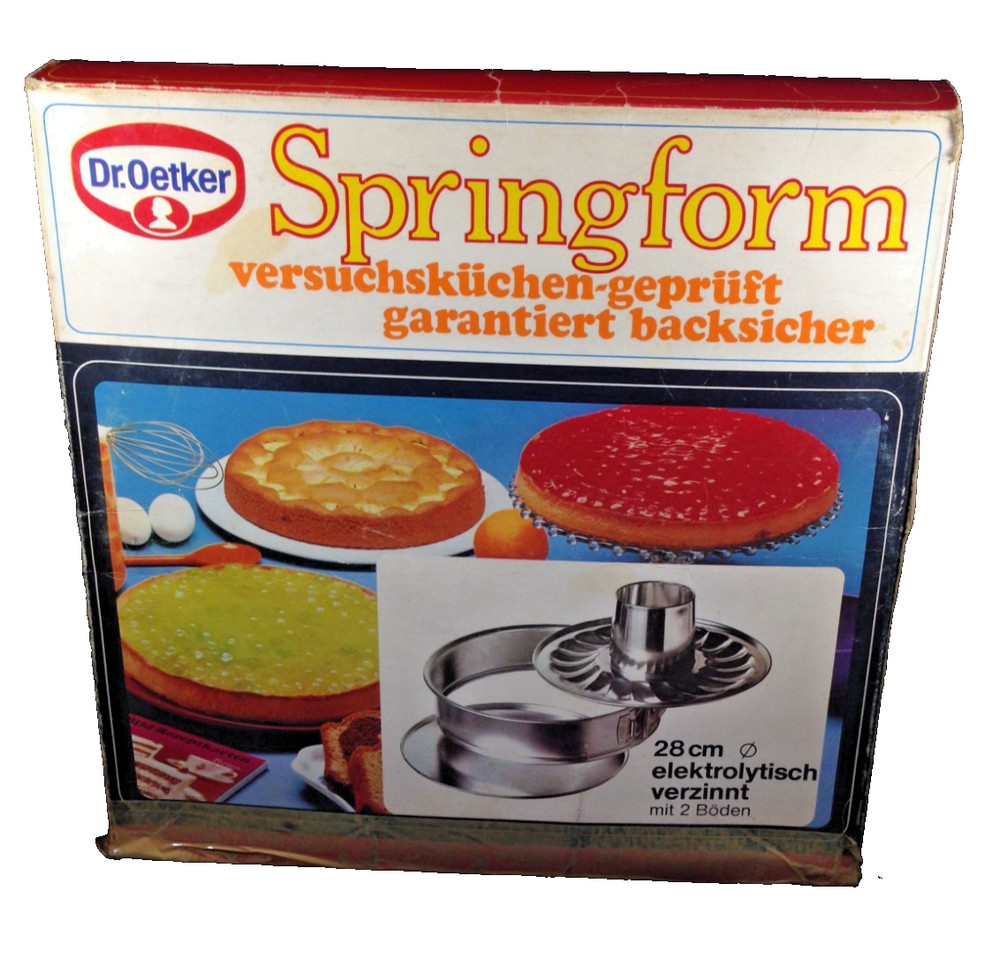 Vintage Dr Oetker Springfrom Cake Pan Germany 28cm