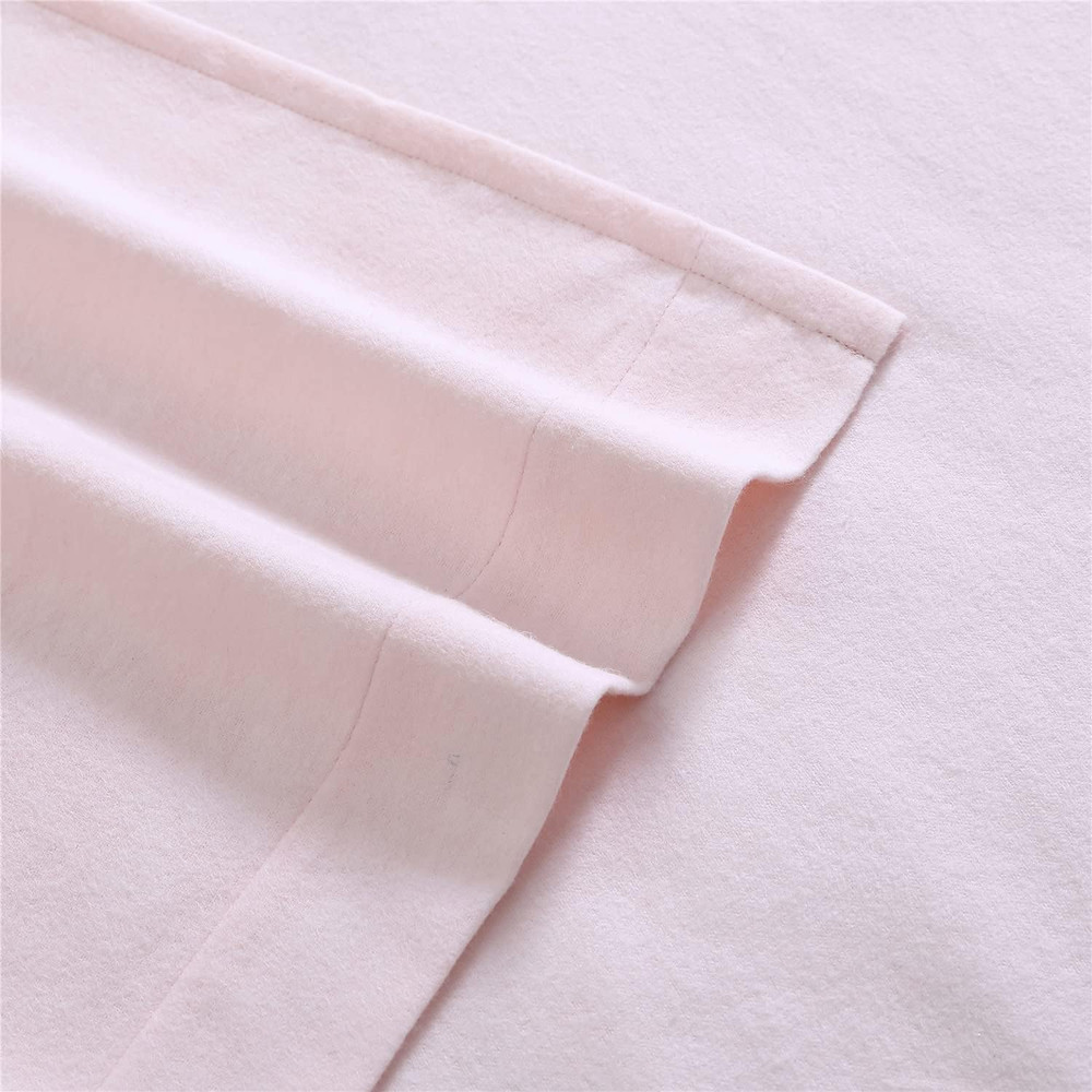 - King Sheet Set, Cotton Flannel Bedding, Brushed for Extra Softness & Comfort (