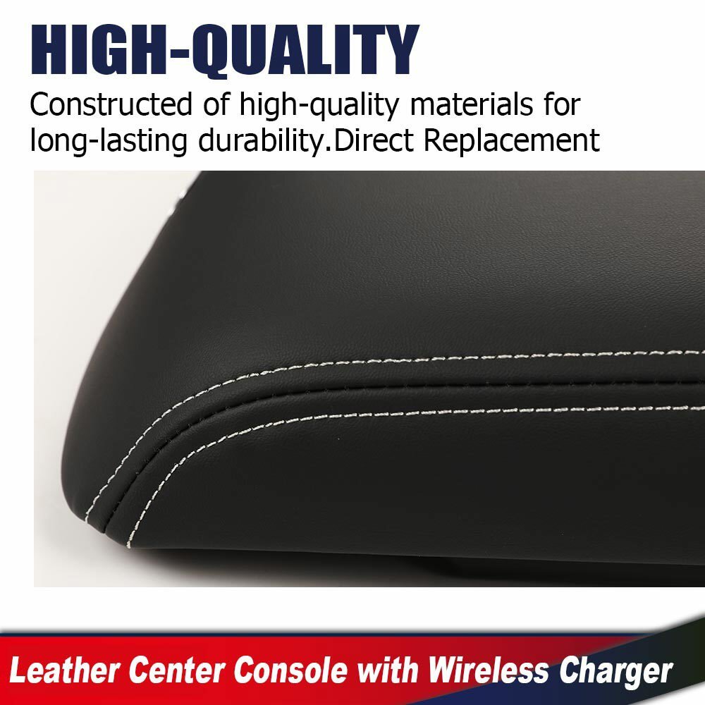 Center Console Armrest Lid W/wireless Charger Fit For 15-20 Tahoe Yukon Suburban