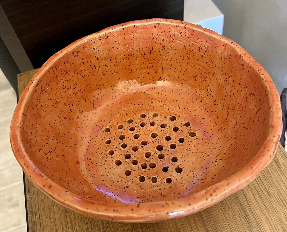 Handmade ceramic Fruit Bowl/ Colander