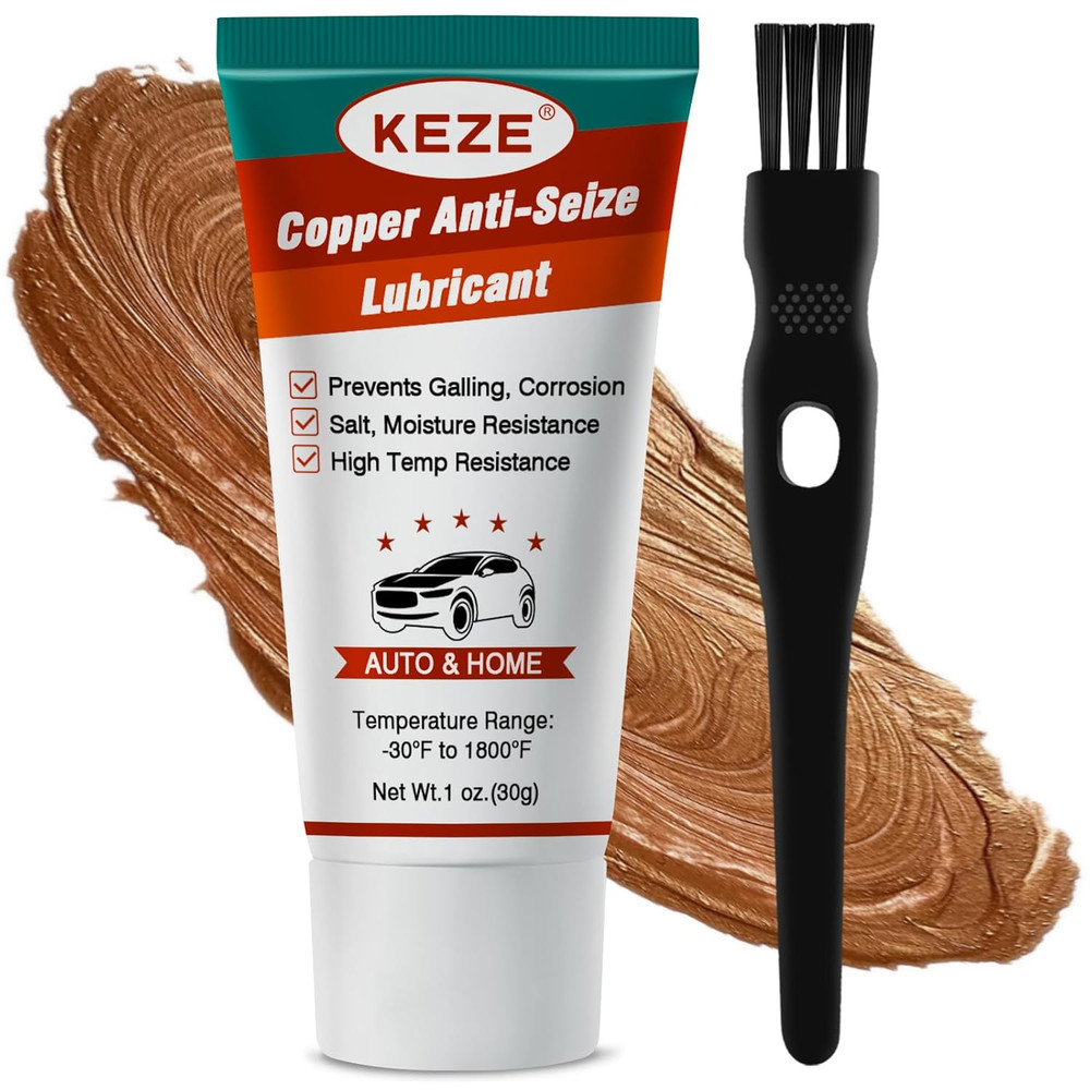 Copper Anti Seize Thread Lubricant 1oz High Temp Grease Spark Plug Bolt
