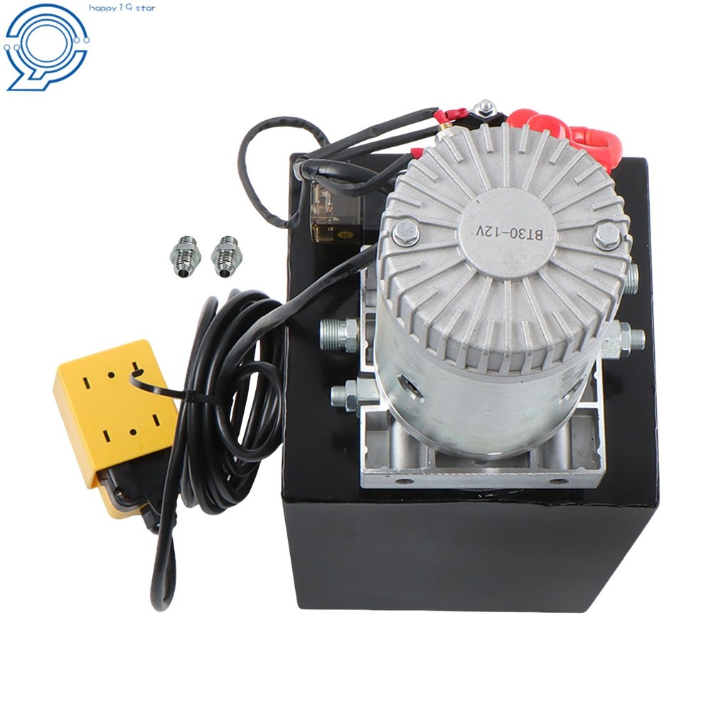 15Quart 12V DC Dump Trailer Pump Double Acting Hydraulic Power Unit