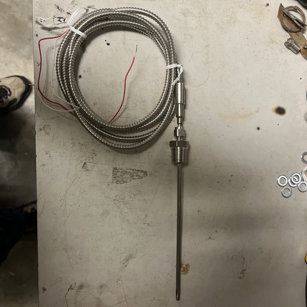 6 Inch Stem Type J Thermocouple Temperature Probe