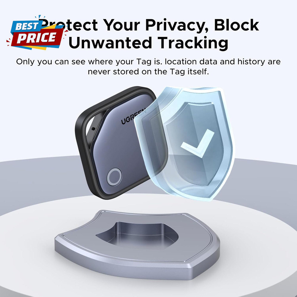 Finetrack Air Tracker Tags (Ios Only) 4 Pack, 2-Year Replaceable Battery Bluetoo