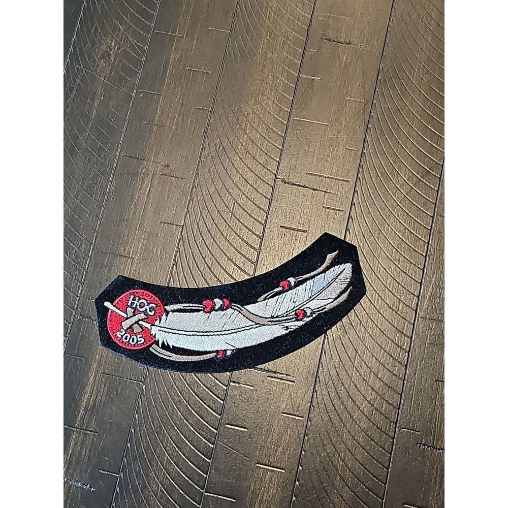 HOG 2005 Feather Harley Davidson Owners Group Motorcycles Jacket Vest Patch