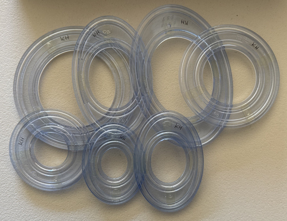 Creative Memories Mini Trimmer Round & Oval Templates Blades & Corner Rounder