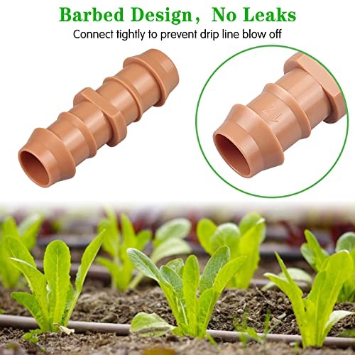 Drip Irrigation Barbed Coupling：20 Pack Drip Irrigation 20 Pack Coupling