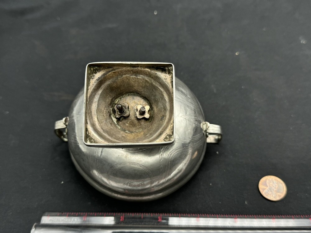 Antique 1865 Sterling Silver Two-Handled Footed Cup, 143 grams