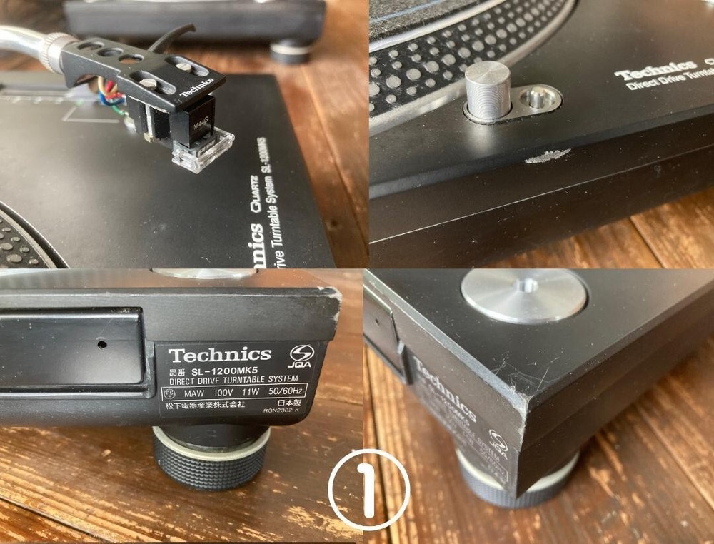 Technics SL1200MK5 2 Turntable Pair Black Dj Direct Player Tested