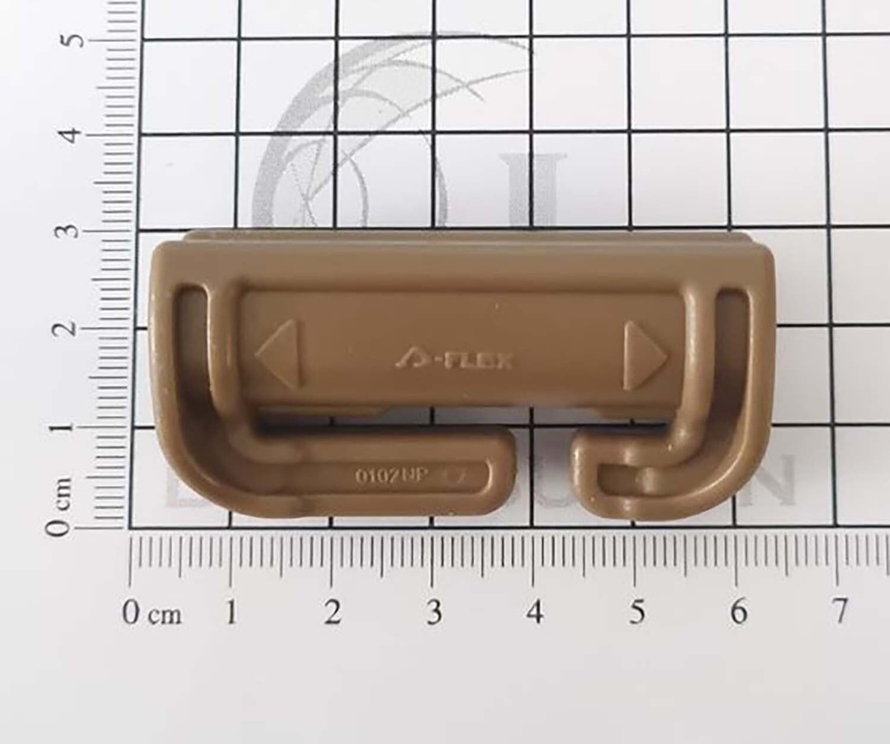 Duraflex Quick Attach Split Bar Quick Release Buckle Tubes - Single Slot Coyote
