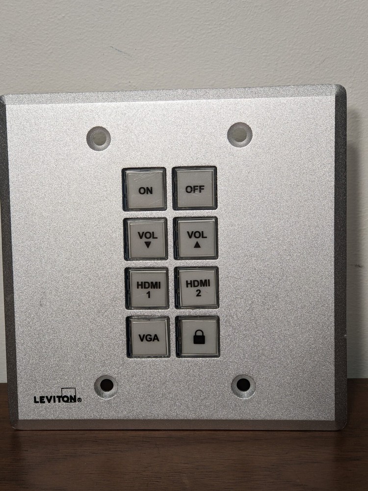 Leviton Control Sound Module Control Panel Wallplate 41920-CP8