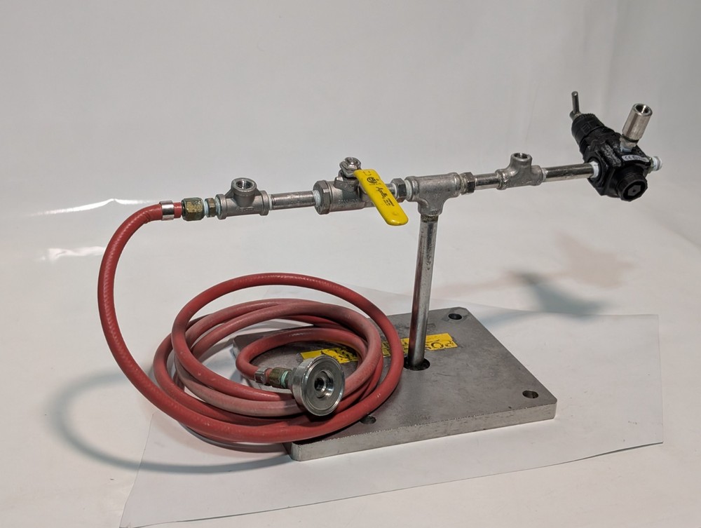 Integrity Testing Assembly: Base, Apollo Conbraco Ball Valve, Hose, Flow Control
