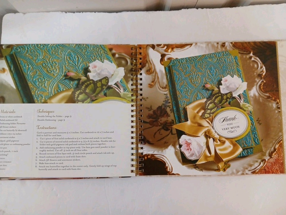 Anna Griffin "Emboss, Cut & Create" Book Featuring Handmade Cards & Scrapbook...