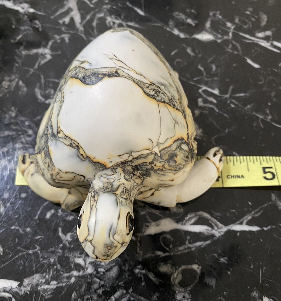 Small Turtle Figurine Resin Statue Table Top Decor 5” # B62