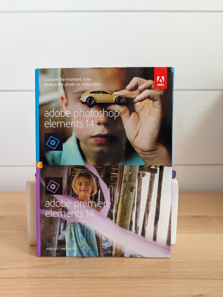Adobe Photoshop Elements 14 & Premier Elements 14 Win Mac 2015 NEW SEALED