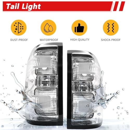 Tail Light Assembly Compatible with 2014-2018 Chevy Silverado 1500/2019
