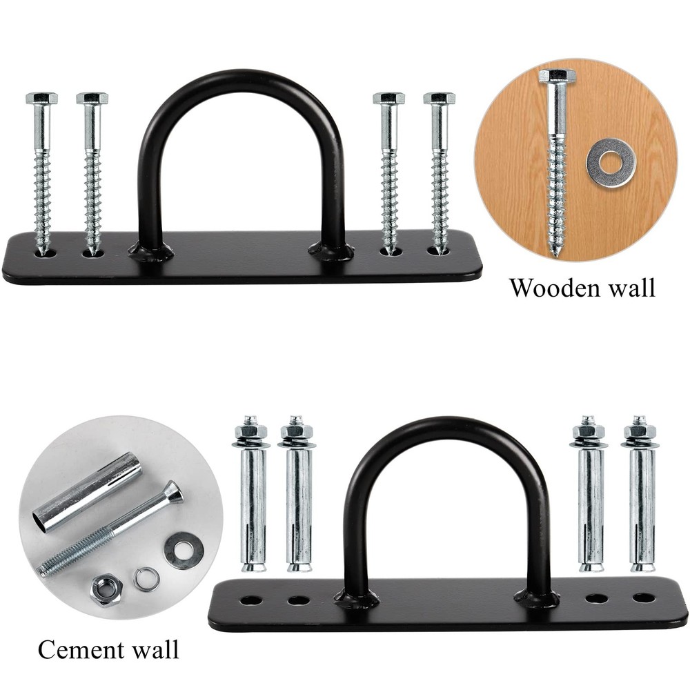 Lyellfe 2 Pack Battle Rope Anchor, Wall Ceiling Mount Bracket for Suspension ...