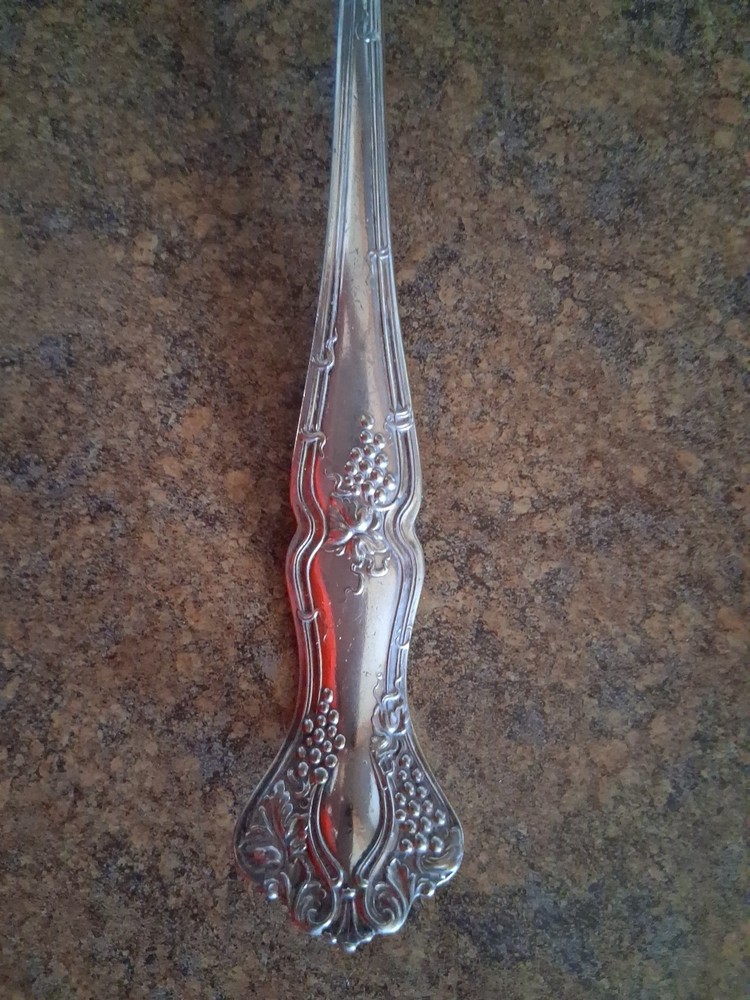 1847 ROGERS Vintage Grape Pattern- Large Soup Ladle 10 7/8”